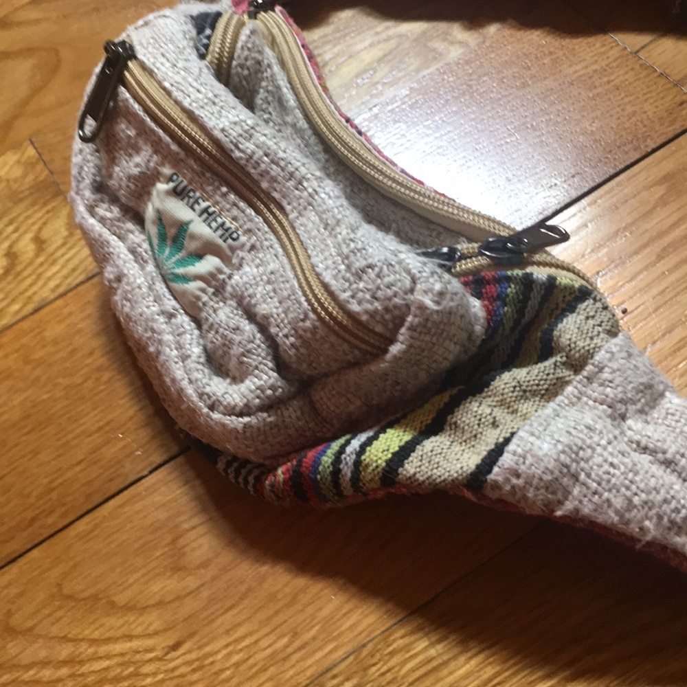 Pure Hemp fanny pack hand made in Nepal